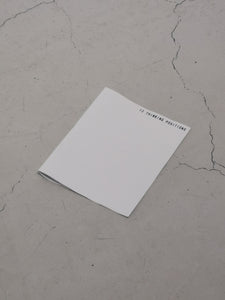 12 THINKING POSITIONS / VINCENT DE JONGE